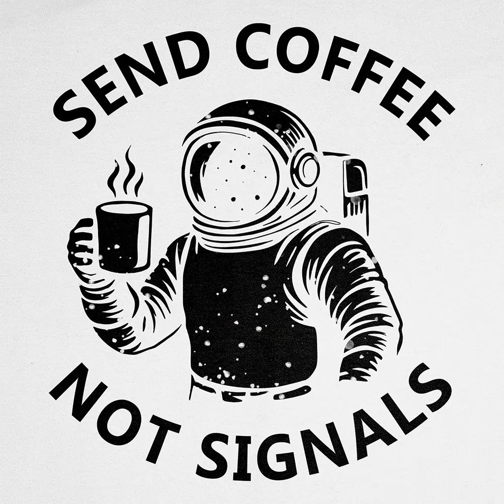Bluza Kangurka Send Coffee Not Signals - Image 2
