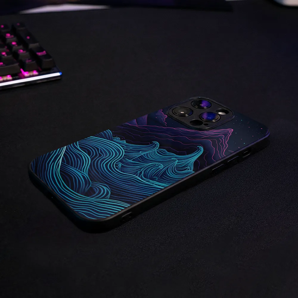 Etui szklane Retrowave Mountains - Image 10