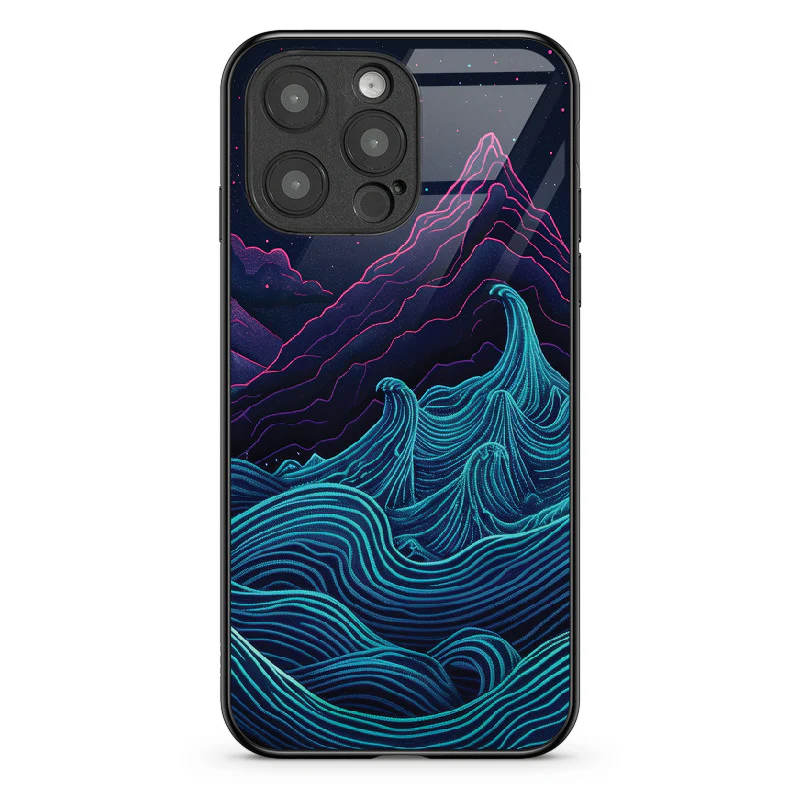 Etui szklane Retrowave Mountains - Image 107