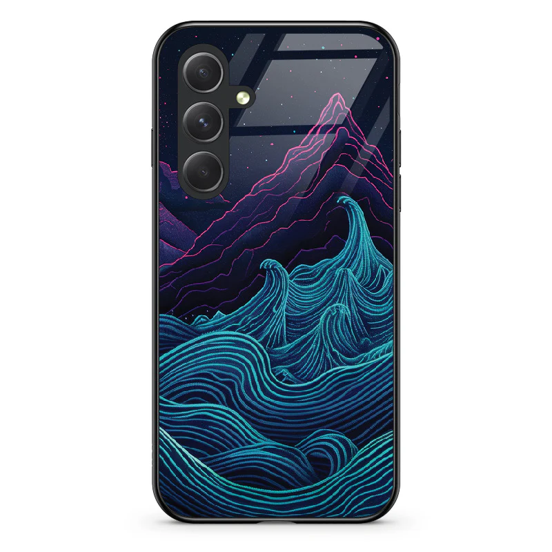 Etui szklane Retrowave Mountains - Image 125