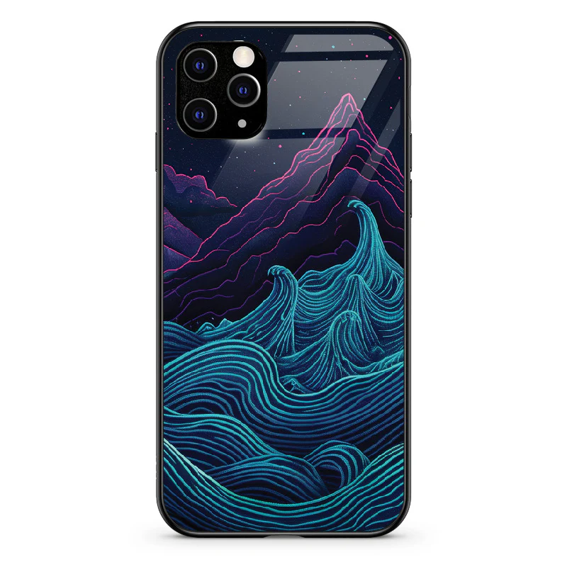 Etui szklane Retrowave Mountains - Image 22