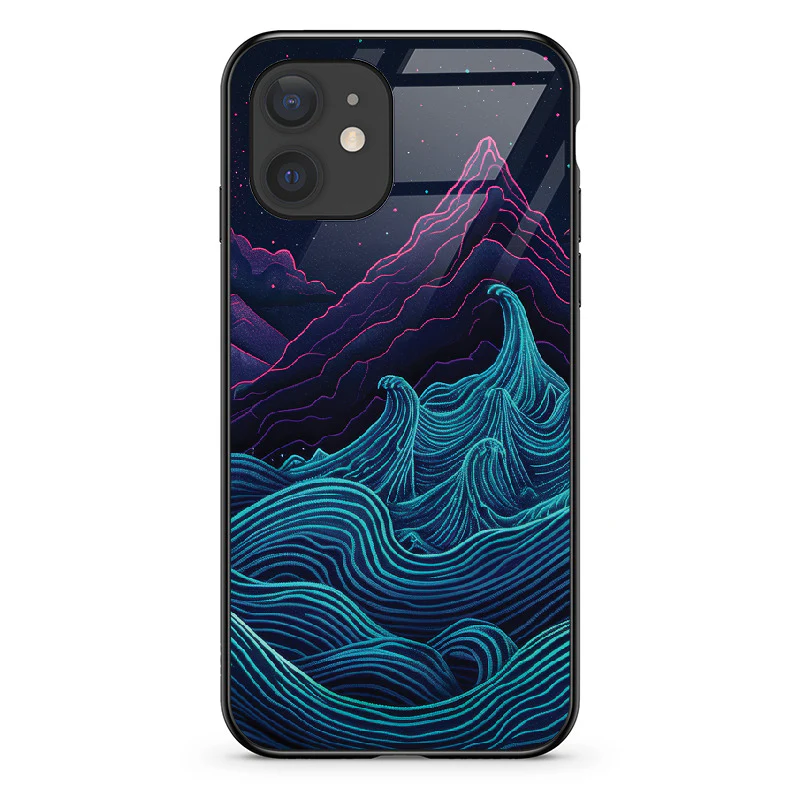 Etui szklane Retrowave Mountains - Image 51