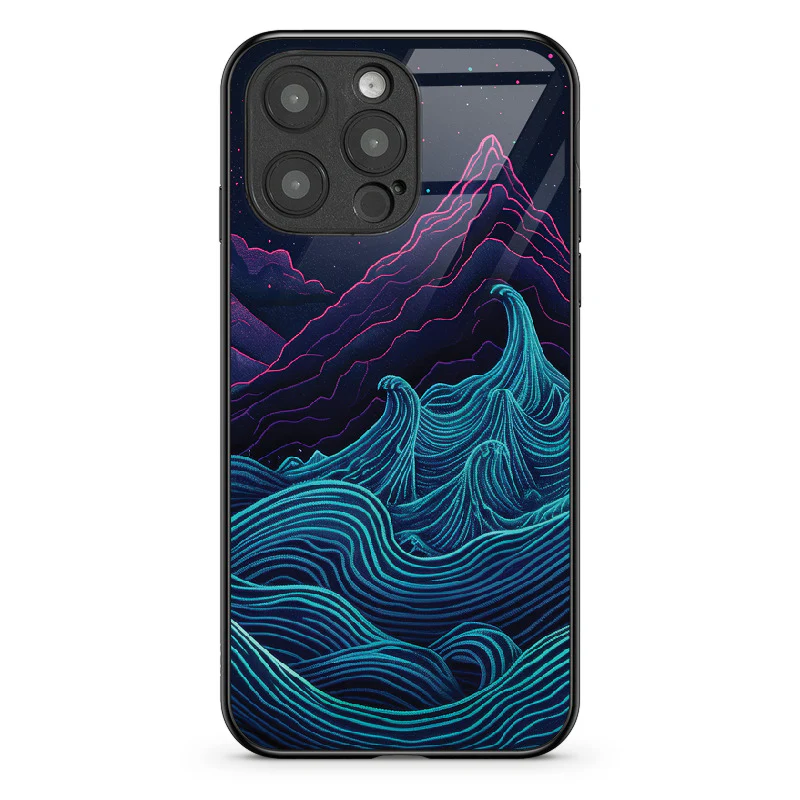 Etui szklane Retrowave Mountains - Image 56