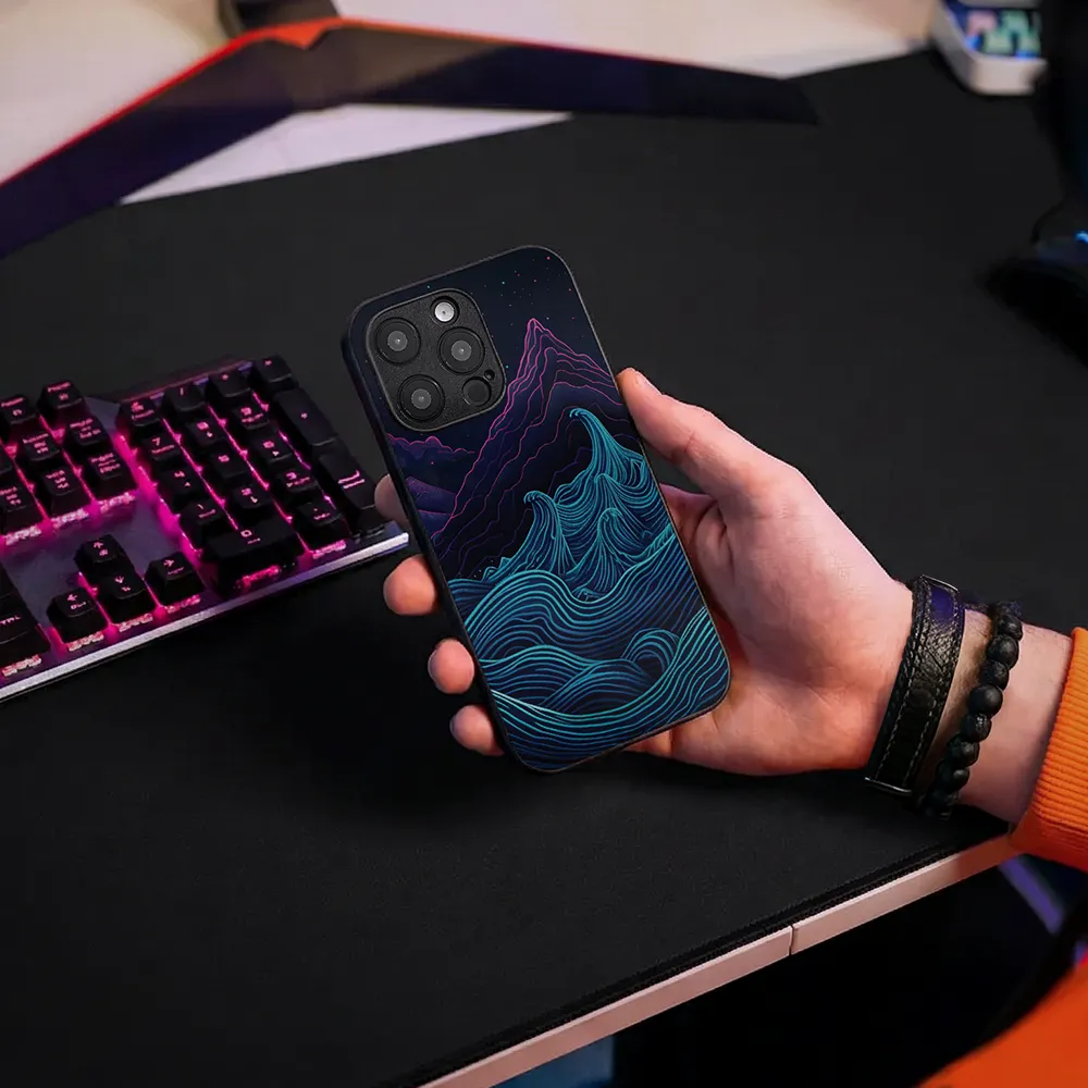 Etui szklane Retrowave Mountains - Image 9
