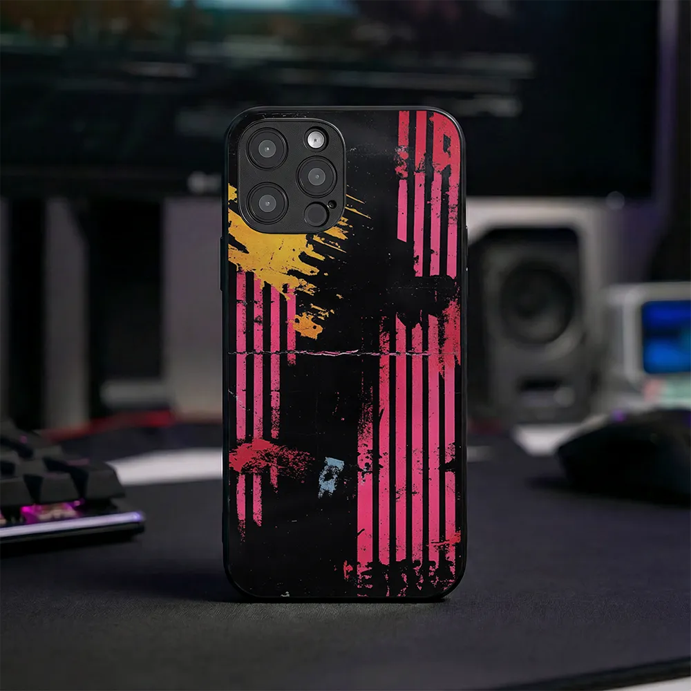 Etui szklane Tekstura Rock N Roll