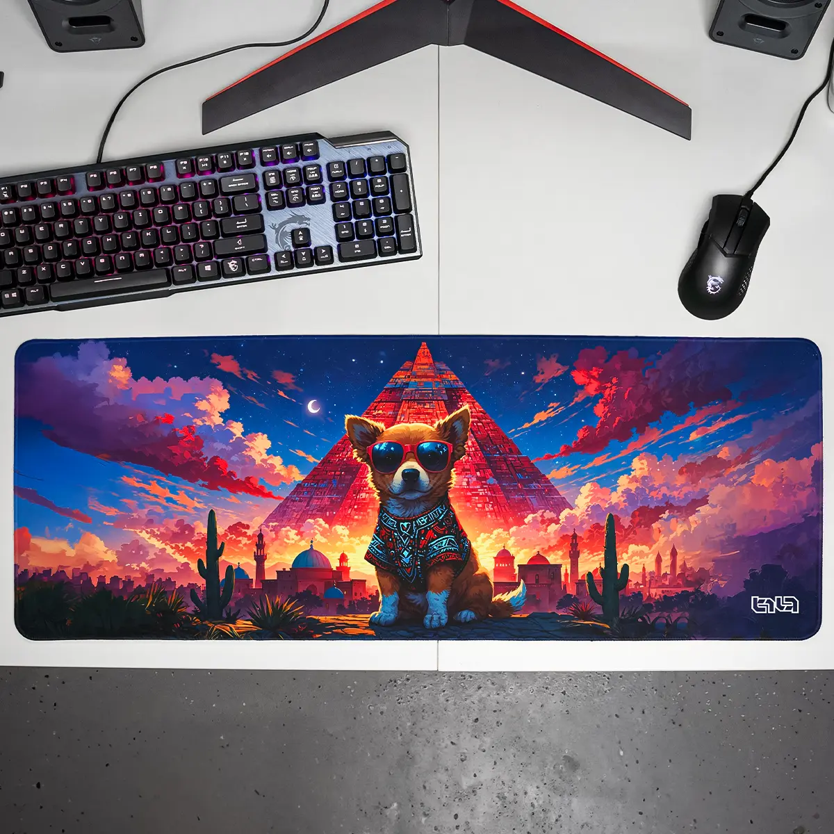 Podkładka pod Mysz Corgi i Piramida - Image 12