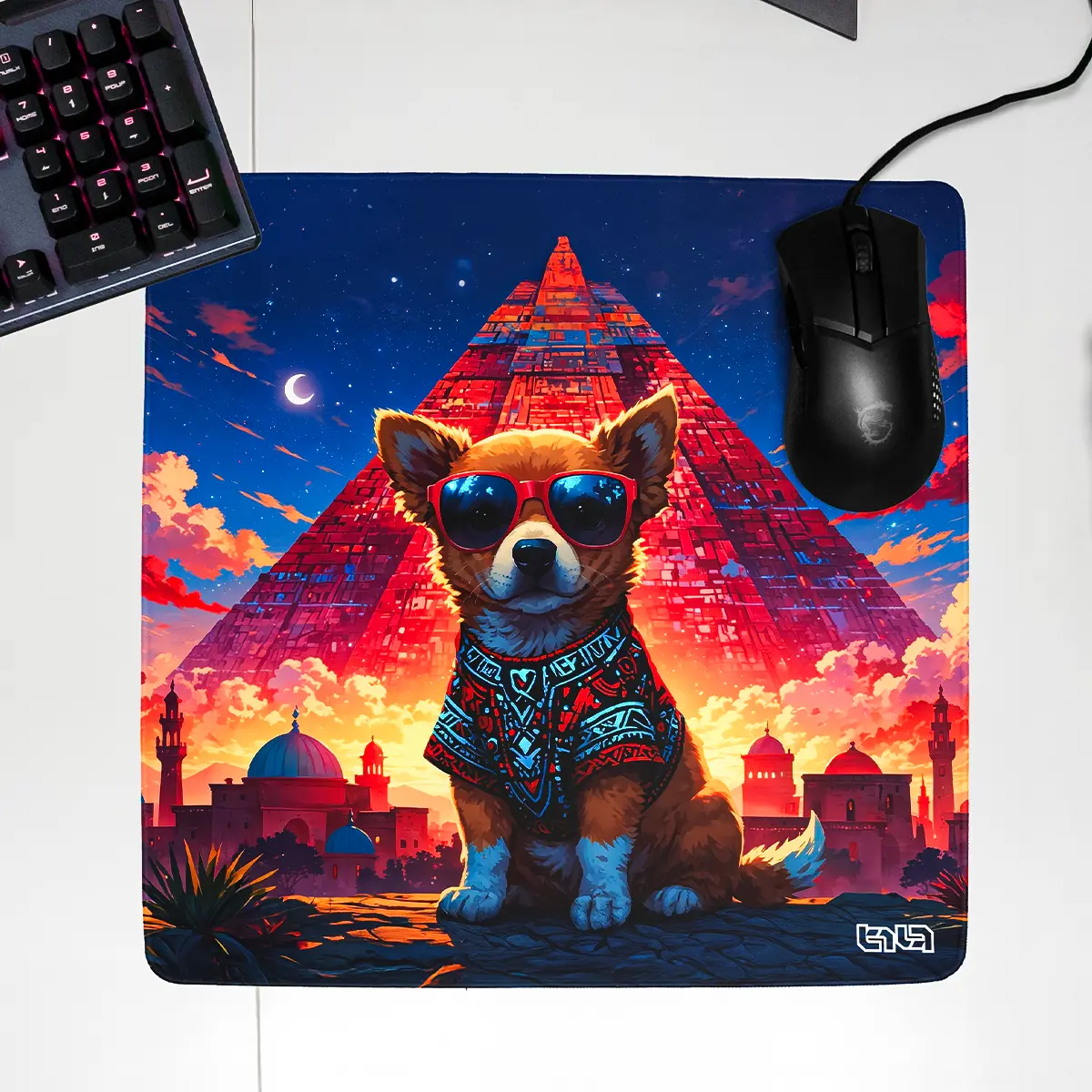 Podkładka pod Mysz Corgi i Piramida - Image 24