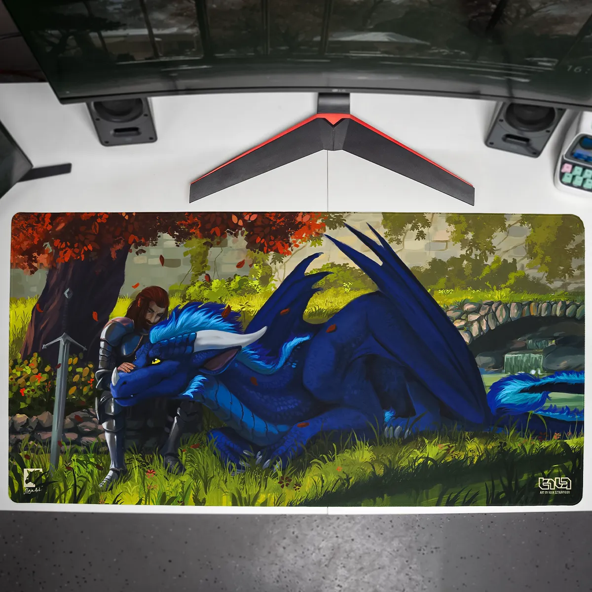 Podkładka pod Mysz Dragon and Knight