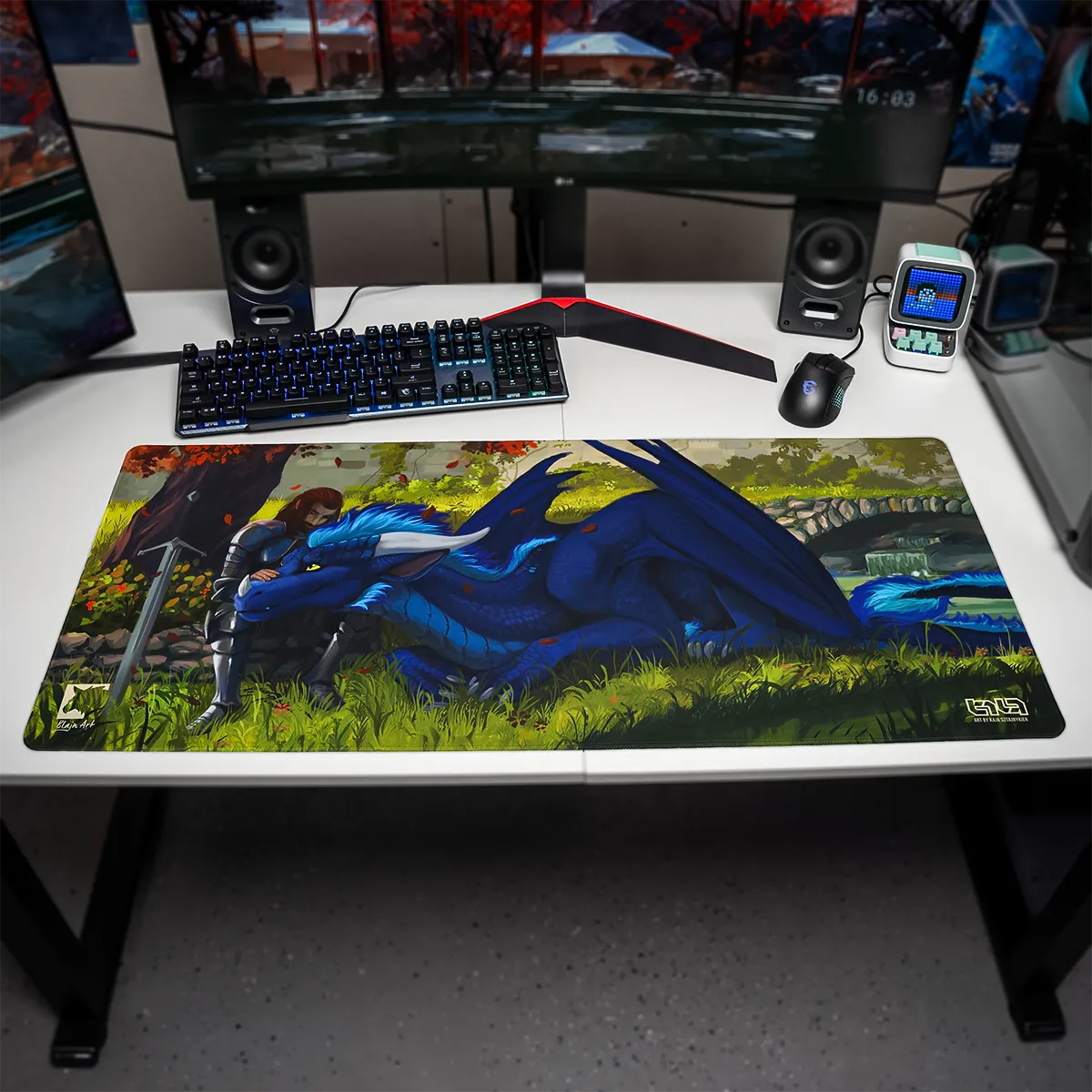 Podkładka pod Mysz Dragon and Knight - Image 10