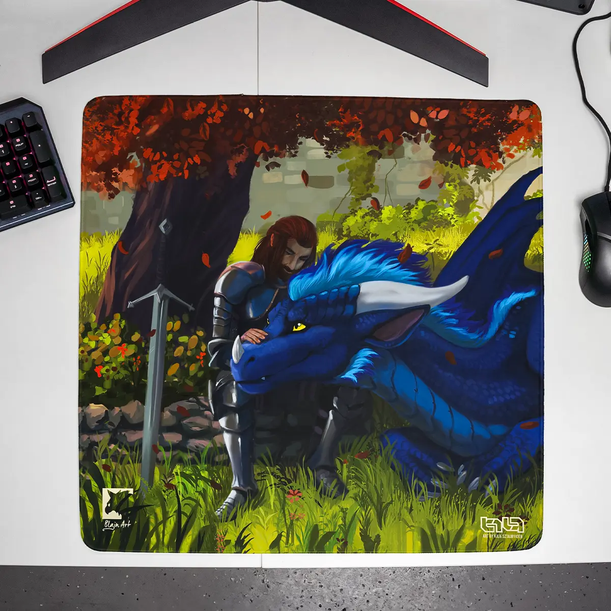 Podkładka pod Mysz Dragon and Knight - Image 17