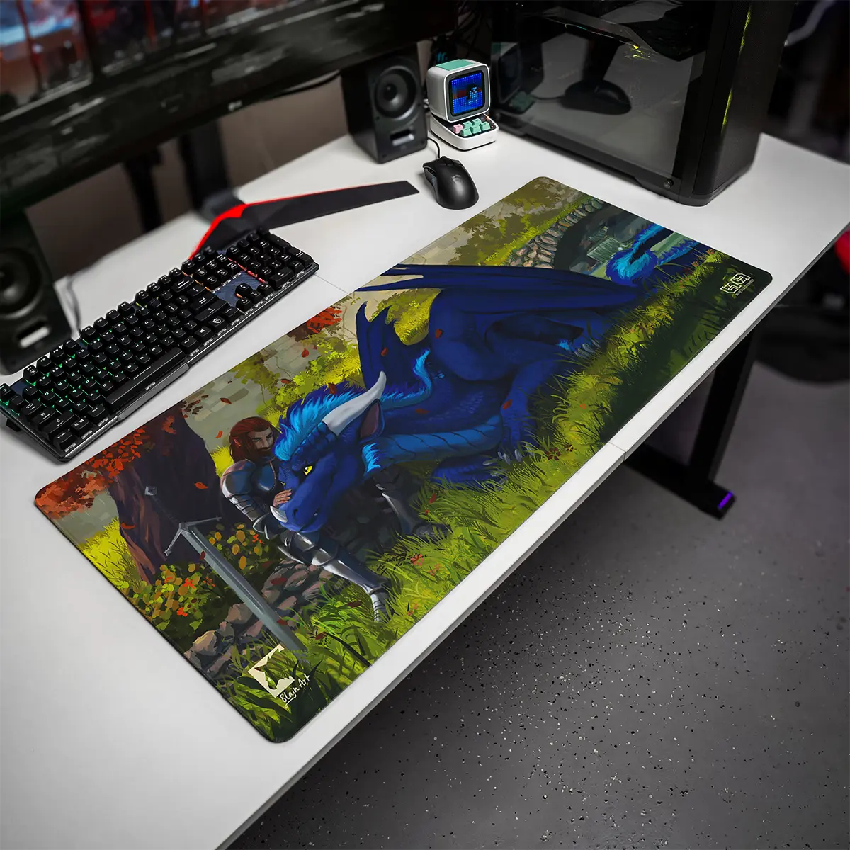 Podkładka pod Mysz Dragon and Knight - Image 9