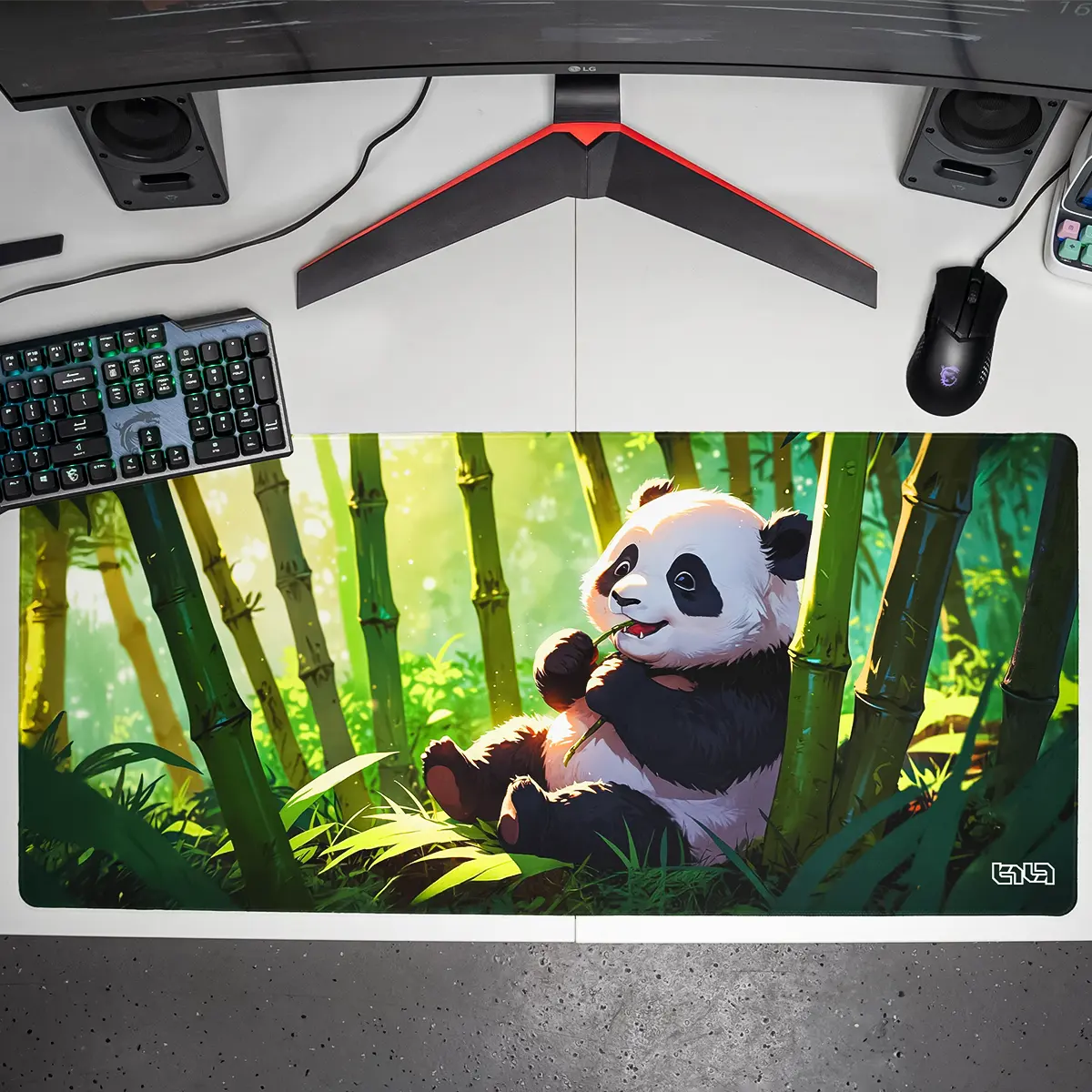 Podkładka pod Mysz Panda i Smakowity Bambus - Image 7