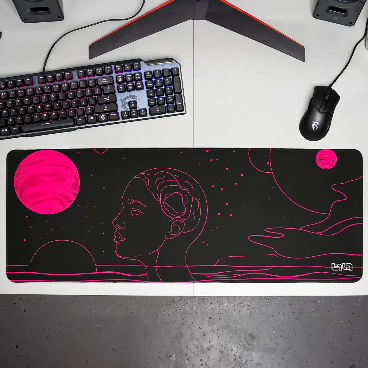 Podkładka pod Mysz Pink Line - Image 12