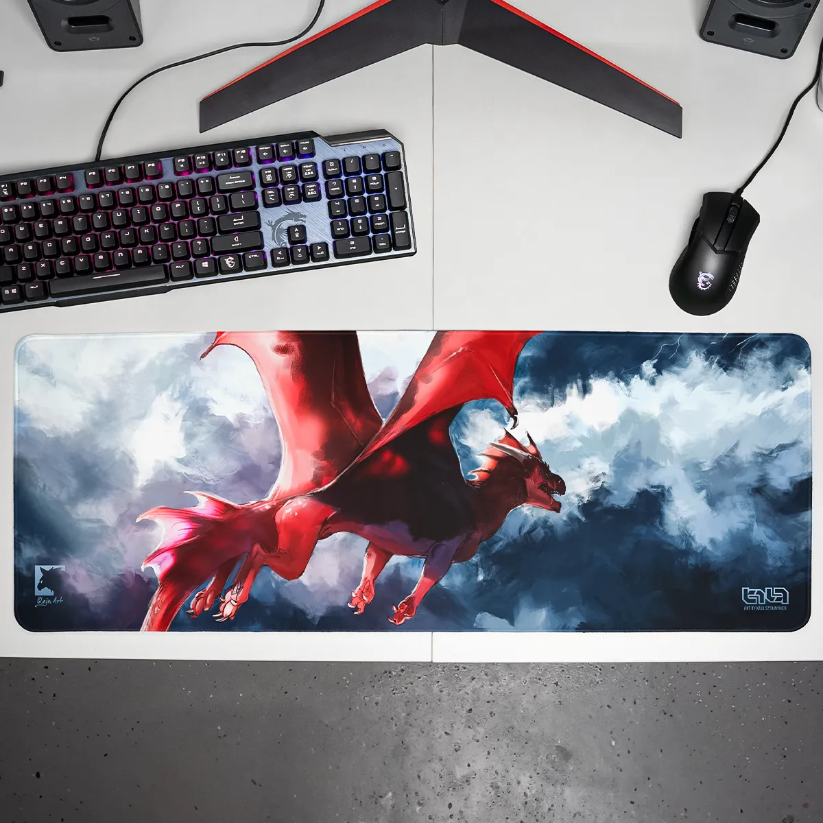 Podkładka pod Mysz Red Dragon - Image 12