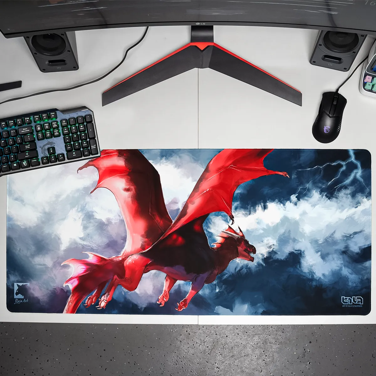 Podkładka pod Mysz Red Dragon - Image 7