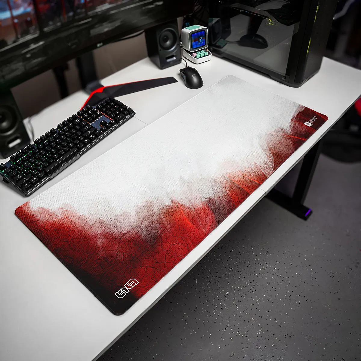 Podkładka pod Mysz Red & White Banner - Image 9