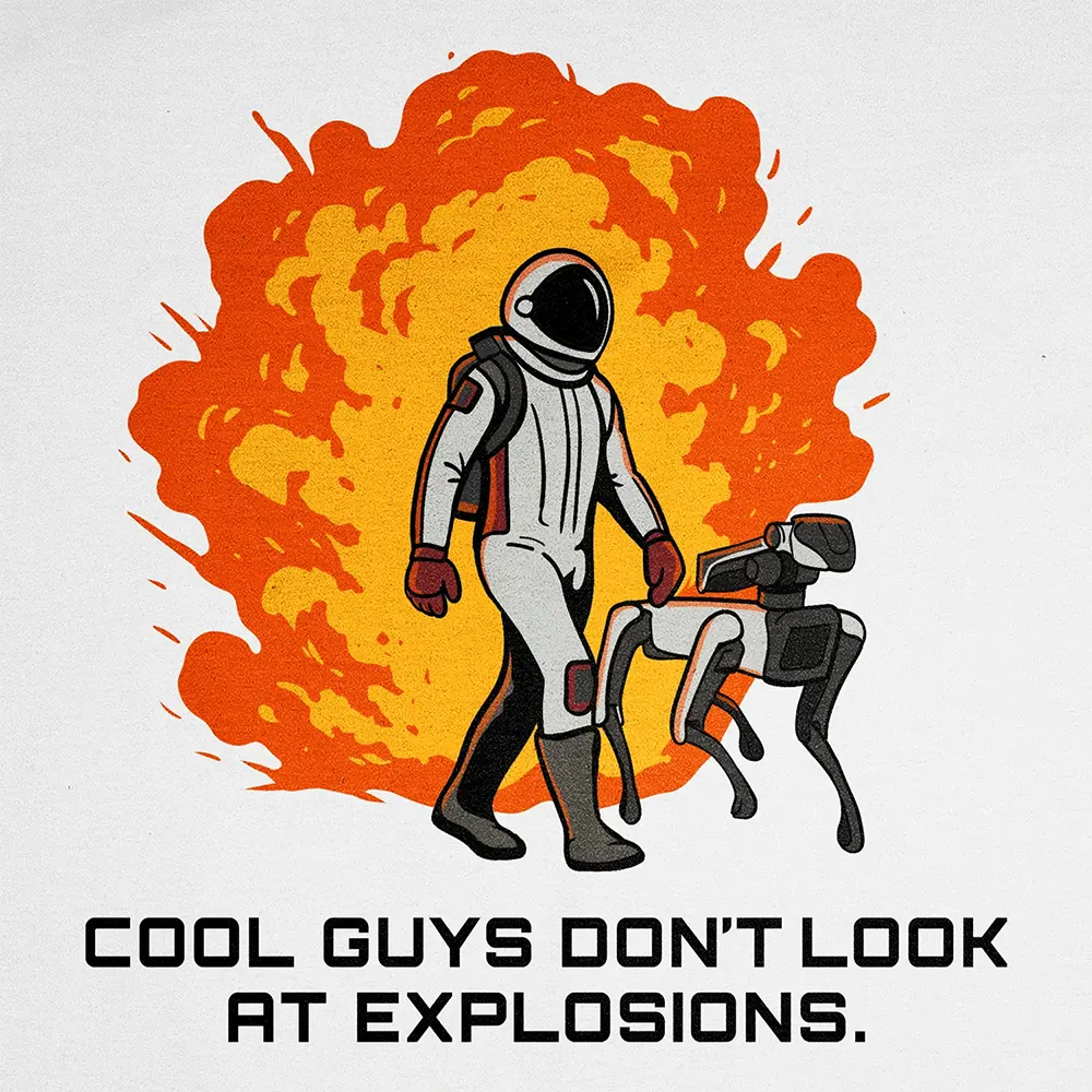 T-shirt Cool Guys Don't Look At Explosions - Image 23