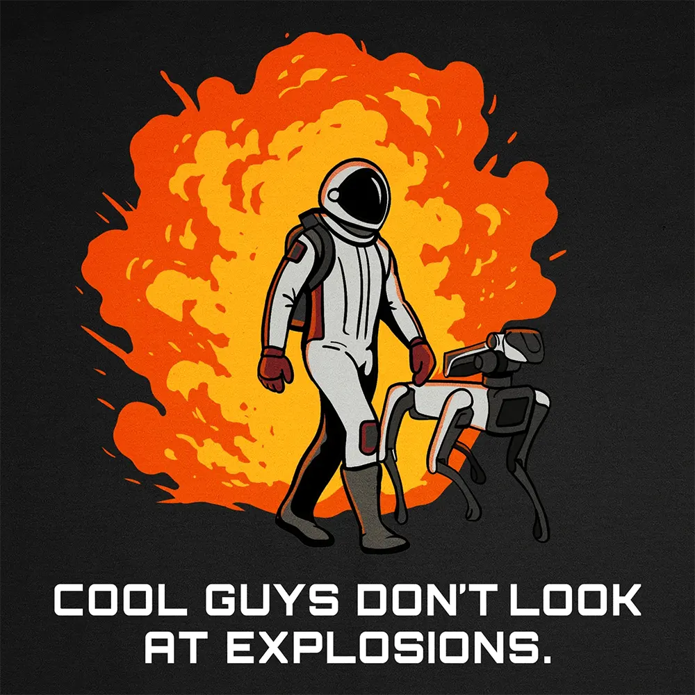 T-shirt Cool Guys Don't Look At Explosions - Image 9