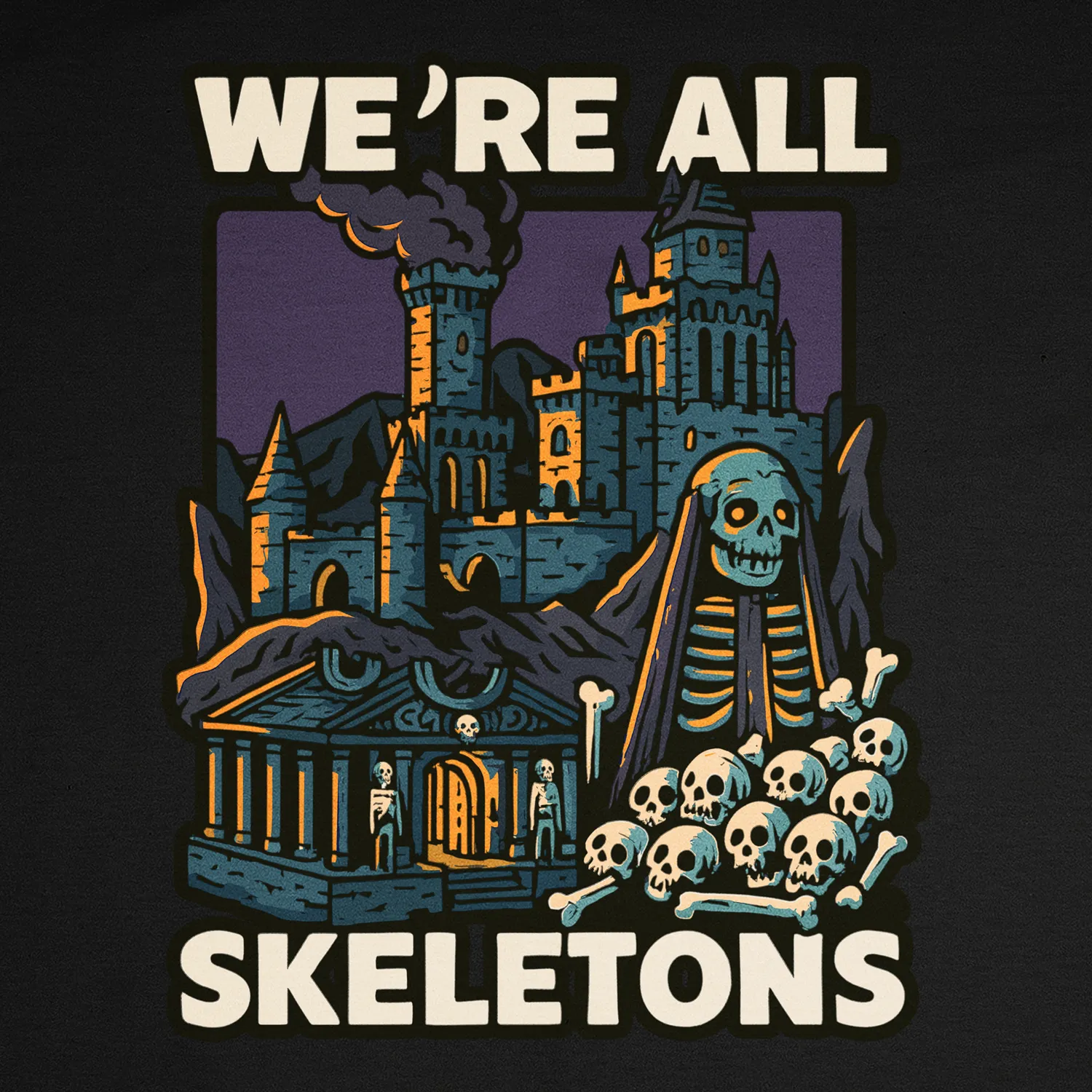 T-shirt We're All Skeletons - Image 2